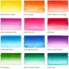 ARTEZA 12 Watercolor Pens for Artists, Landscape Tones Real Brush Pens, Blendable Watercolor Markers for Adults(Bright Colors)