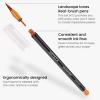 ARTEZA 12 Watercolor Pens for Artists, Landscape Tones Real Brush Pens, Blendable Watercolor Markers for Adults(Landscape Colors)