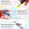 ARTEZA 12 Watercolor Pens for Artists, Landscape Tones Real Brush Pens, Blendable Watercolor Markers for Adults(Multicolor)