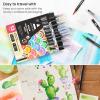 ARTEZA 12 Watercolor Pens for Artists, Landscape Tones Real Brush Pens, Blendable Watercolor Markers for Adults(Multicolor)