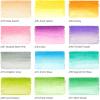 ARTEZA 12 Watercolor Pens for Artists, Landscape Tones Real Brush Pens, Blendable Watercolor Markers for Adults(Pastel Colors)