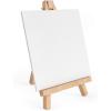 ARTEZA 5 Inch Mini Display Wood Easel, Pack of 40 Art Supplies for Displaying Small Canvases, Business Cards, Photos(Pack 8)