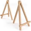ARTEZA 5 Inch Mini Display Wood Easel, Pack of 40 Art Supplies for Displaying Small Canvases, Business Cards, Photos(Pack 8)
