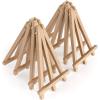 ARTEZA 5 Inch Mini Display Wood Easel, Pack of 40 Art Supplies for Displaying Small Canvases, Business Cards, Photos(Pack 8)