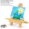 ARTEZA 5 Inch Mini Display Wood Easel, Pack of 40 Art Supplies for Displaying Small Canvases, Business Cards, Photos(Pack of 40)