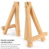 ARTEZA 5 Inch Mini Display Wood Easel, Pack of 40 Art Supplies for Displaying Small Canvases, Business Cards, Photos(Pack of 40)