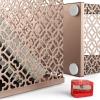 ARTEZA 6-Piece Teal Desk Accessories Set, Essential Desktop Organizer for Home Office, Includes Paper Organizer, Pencil Holder, Letter Sorter & More, Teal Office Supplies(Rose Gold)