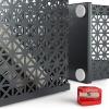 ARTEZA 6-Piece Teal Desk Accessories Set, Essential Desktop Organizer for Home Office, Includes Paper Organizer, Pencil Holder, Letter Sorter & More, Teal Office Supplies(Dark Gray)