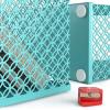 ARTEZA 6-Piece Teal Desk Accessories Set, Essential Desktop Organizer for Home Office, Includes Paper Organizer, Pencil Holder, Letter Sorter & More, Teal Office Supplies(Tiffany Blue)