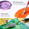 ARTEZA Acrylic Paint, A104 Yellow Ochre, 16.9 fl oz, 500ml Jar, Opaque, Quick-Drying, Acrylic Paints for Painting on Canvas, Paper, Wood(A100 Lemon Yellow)