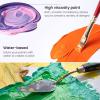 ARTEZA Acrylic Paint, A104 Yellow Ochre, 16.9 fl oz, 500ml Jar, Opaque, Quick-Drying, Acrylic Paints for Painting on Canvas, Paper, Wood(A704 Aztec Gold)