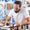 ARTEZA Acrylic Paint, A104 Yellow Ochre, 16.9 fl oz, 500ml Jar, Opaque, Quick-Drying, Acrylic Paints for Painting on Canvas, Paper, Wood(A734 Silver)