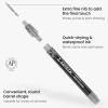 ARTEZA Acrylic Paint Markers, Set of 12 Metallic Marker Pens, 3 Gold, 3 Silver, 3 Black, 3 White, Extra-Fine Nibs, 15mm, for Stone, Glass, and Wood(Gold)
