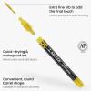 ARTEZA Acrylic Paint Markers, Set of 12 Metallic Marker Pens, 3 Gold, 3 Silver, 3 Black, 3 White, Extra-Fine Nibs, 15mm, for Stone, Glass, and Wood(Multicolor)