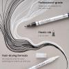 ARTEZA Acrylic Paint Markers, Set of 20 Black & White Acrylic Paint Pens, Art Markers for Glass, Pottery, Ceramic, Plastic, Rocks, and Canvas(White)