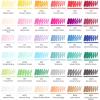 ARTEZA Art Alcohol Markers Set of 72 Colors, EverBlend Dual Tip Markers with Organizer Box, Fine and Broad Chisel Nib(Fashion Tones)