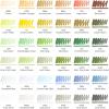 ARTEZA Art Alcohol Markers Set of 72 Colors, EverBlend Dual Tip Markers with Organizer Box, Fine and Broad Chisel Nib(Landscape Tones)