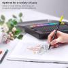 ARTEZA Black Inkonic Fineliners Pens, Set of 12, 0.4 mm Fine Tip Markers, Water-Based Art Pens for Drawing, Sketching, Journaling, Calligraphy(1 Count (Pack of 72))
