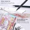 ARTEZA Black Inkonic Fineliners Pens, Set of 12, 0.4 mm Fine Tip Markers, Water-Based Art Pens for Drawing, Sketching, Journaling, Calligraphy(1 Count (Pack of 24))
