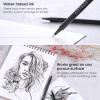 ARTEZA Black Inkonic Fineliners Pens, Set of 12, 0.4 mm Fine Tip Markers, Water-Based Art Pens for Drawing, Sketching, Journaling, Calligraphy(1 Count (Pack of 12))