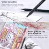 ARTEZA Black Inkonic Fineliners Pens, Set of 12, 0.4 mm Fine Tip Markers, Water-Based Art Pens for Drawing, Sketching, Journaling, Calligraphy(1 Count (Pack of 48))