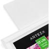 ARTEZA Canvas Boards for Painting, 5 x 7 Inches, Pack of 14, Blank White Small Canvas Panels for Acrylic, Oil and Gouache Painting(12″x16″)