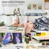 ARTEZA Canvas Boards for Painting, 5 x 7 Inches, Pack of 14, Blank White Small Canvas Panels for Acrylic, Oil and Gouache Painting(12″x16″)