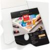 ARTEZA Disposable Palette Paper Pad, 9×12 Inch, Pack of 2, 80 Sheets, 54 lb, Glue-Bound, Bleed-Proof Paint Palette with Thumb Hole(22.9×30.5 cm  Pack of 2)
