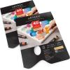ARTEZA Disposable Palette Paper Pad, 9×12 Inch, Pack of 2, 80 Sheets, 54 lb, Glue-Bound, Bleed-Proof Paint Palette with Thumb Hole(22.9×30.5 cm  Pack of 2)