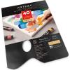 ARTEZA Disposable Palette Paper Pad, 9×12 Inch, Pack of 2, 80 Sheets, 54 lb, Glue-Bound, Bleed-Proof Paint Palette with Thumb Hole(9×12 Inch  Pack of 1)
