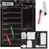 ARTEZA Dry Erase Magnetic Weekly Calendar Set (17×12 Inch), with 12 Whiteboard Markers, 30 Magnets, 2 Erasers, Organizer, Kitchen Planner Chart for Refrigerator, Fridge(16 x 12 Inches)
