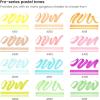 ARTEZA Dual Tip Brush Pens, 12 Vintage Tones, EverBlend Watercolor Calligraphy Markers, Nylon Brush and Medium Chisel Nib, Water-Based Ink(12 Pastel Tones)