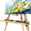 ARTEZA Easel Stand 37.4×39.4×78.3″, Tripod Beechwood Display Stand with Steel Fittings for Painting & Displaying Artwork