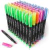 ARTEZA Highlighters Assorted Colors, Set of 60, Narrow Chisel Tip(Assorted Colors)