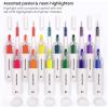 ARTEZA Highlighters Assorted Colors, Set of 60, Narrow Chisel Tip(Multicolor)