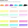 ARTEZA Highlighters Assorted Colors, Set of 60, Narrow Chisel Tip(Multicolor)
