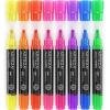 ARTEZA Liquid Chalk Markers, Set of 8, Metallic Colors, Erasable(Neon)