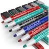 ARTEZA Magnetic Dry Erase Markers with Eraser, Bulk Pack of 60, Fine Tip, 4 Assorted Colors with Low-Odor Ink, Whiteboard Pens, School and Office Supplies(1 Count (Pack of 60))