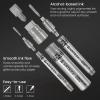 ARTEZA Mirror Chrome Marker Set, 3 Pack, 2.9mm, 5mm & 15mm Nibs, Hi-Gloss Silver Metallic Pens(1 Count (Pack of 3))