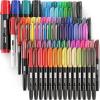 ARTEZA Permanent Markers – Set of 80 with 61 Assorted Colors, Low-Odor Quick-Dry Paint Pens, Broad, Fine, and Brush Tip for Arts, Crafts & Labeling(Set of 80  60 Assorted Colors)