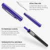 ARTEZA Permanent Markers, 40 Black Pens, Ultra-Fine Tip Paint Pens, Quick-Drying, Water Resistant, for Calligraphy and Note Taking, Office, Classroom(Set 24  12 Rainbow Colors)