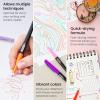ARTEZA Permanent Markers, 40 Black Pens, Ultra-Fine Tip Paint Pens, Quick-Drying, Water Resistant, for Calligraphy and Note Taking, Office, Classroom(Set 24  Bright & Neon Colors)