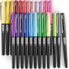 ARTEZA Permanent Markers, 40 Black Pens, Ultra-Fine Tip Paint Pens, Quick-Drying, Water Resistant, for Calligraphy and Note Taking, Office, Classroom(Set 24  Retro Pop Colors)