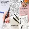ARTEZA Permanent Markers, 40 Black Pens, Ultra-Fine Tip Paint Pens, Quick-Drying, Water Resistant, for Calligraphy and Note Taking, Office, Classroom(Ultra-Fine Tip)
