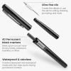 ARTEZA Permanent Markers, 40 Black Pens, Ultra-Fine Tip Paint Pens, Quick-Drying, Water Resistant, for Calligraphy and Note Taking, Office, Classroom(Ultra-Fine Tip)