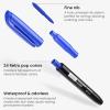 ARTEZA Permanent Markers, Set of 24, Fine Tip, Retro Pop Colors(24 Retro Pop Colors)