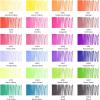 ARTEZA Permanent Markers, Set of 24, Fine Tip, Retro Pop Colors(Set 24  23 Bright & Neon Colors)
