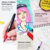 ARTEZA Permanent Markers, Set of 24, Fine Tip, Retro Pop Colors(Set 40  4 Classic Colors)