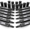 ARTEZA Permanent Markers in Bulk, Set of 60, Black & Blue, Fine Tip(Black – Chisel Tip)