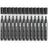 ARTEZA Permanent Markers in Bulk, Set of 60, Black & Blue, Fine Tip(Black – Chisel Tip)